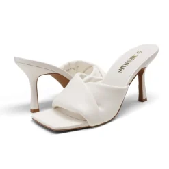 Women's Open Toe Stiletto Heel Mules