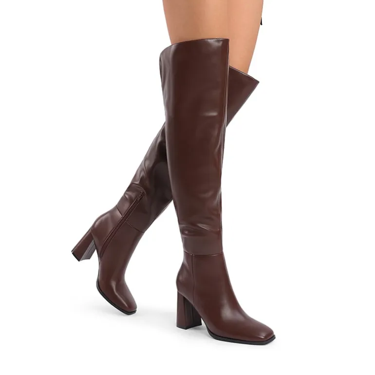 Women’s Over-The-Knee Square-Toe Boots