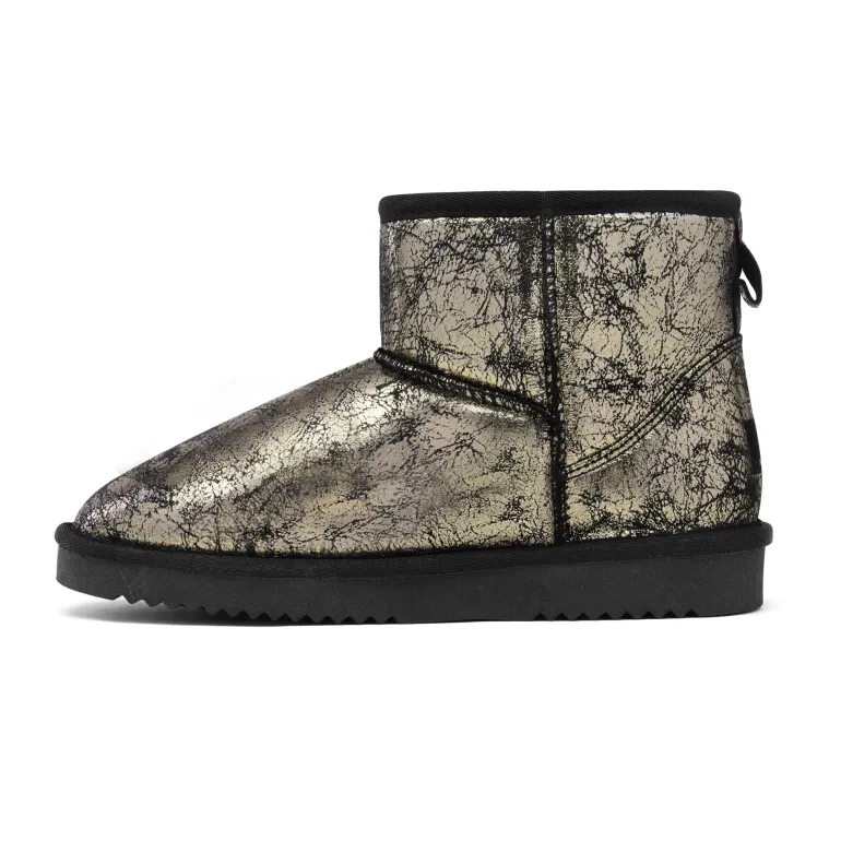 Women's Patterned Winter Ankle Snow Boots