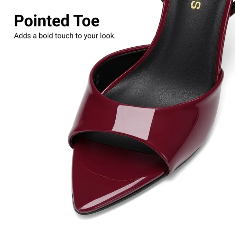 Women's Pointed Open-Toe Stiletto Sandals