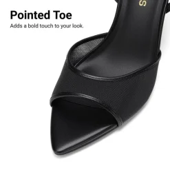 Women's Pointed Open-Toe Stiletto Sandals