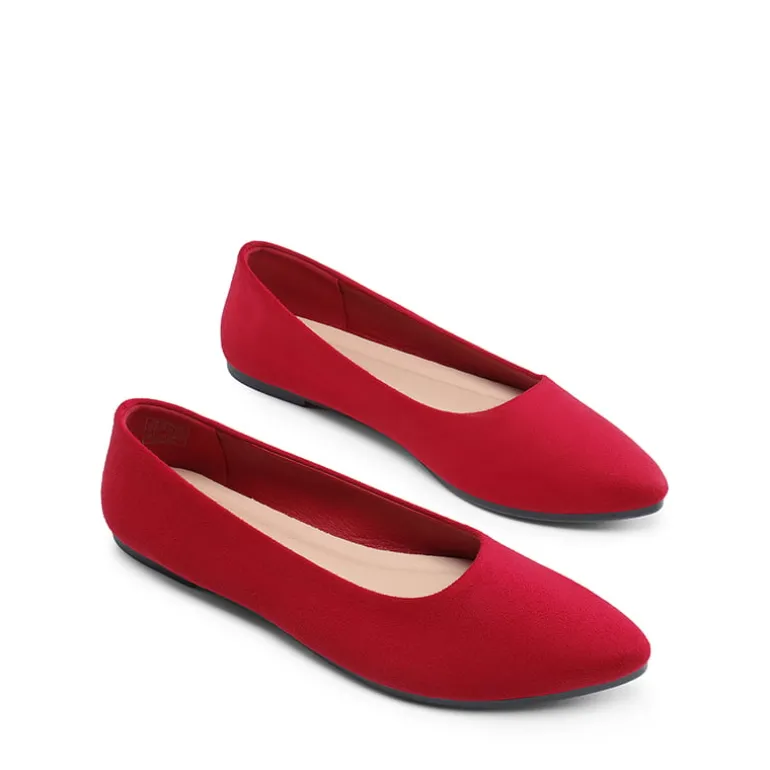 Women’s Pointed Toe Faux Suede Flats