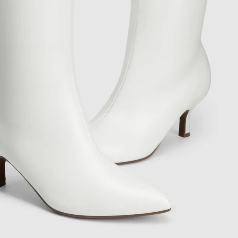 Women’s Pointed-Toe Kitten Heel Boots