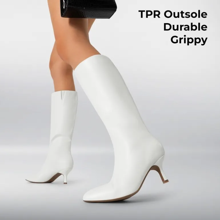 Women’s Pointed-Toe Kitten Heel Boots