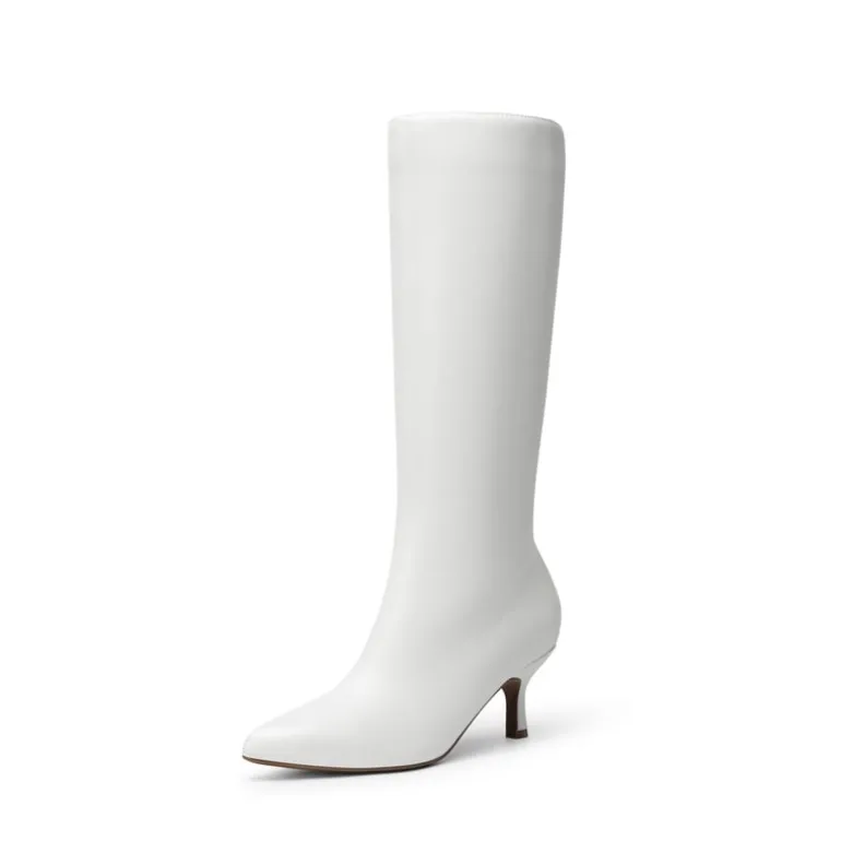 Women’s Pointed-Toe Kitten Heel Boots