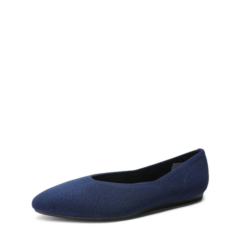 Women's Pointed Toe Knit Slip-On Flats