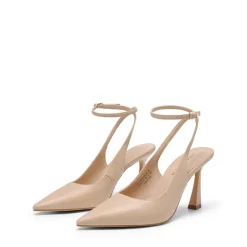 Women’s Pointed Toe Slingback Pumps with Buckle Strap
