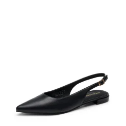 Women's Pointed-Toe Slingback Flats with DIY Ribbon