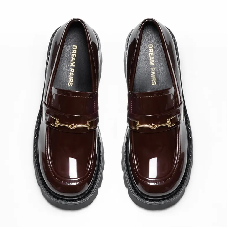Women’s Preppy Y2K Chunky Heel Loafers