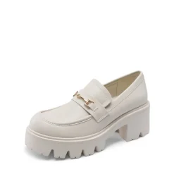 Women’s Preppy Y2K Chunky Heel Loafers