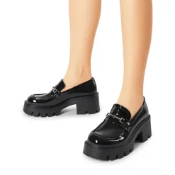 Women’s Preppy Y2K Chunky Heel Loafers