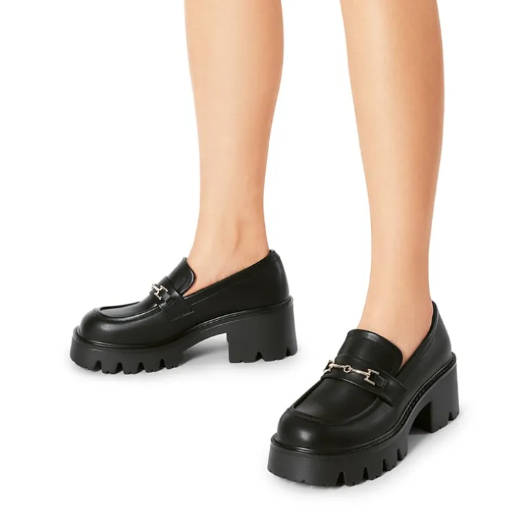 Women’s Preppy Y2K Chunky Heel Loafers