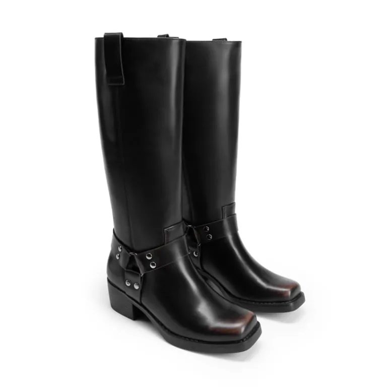 Women’s Retro Punk Moto Boots