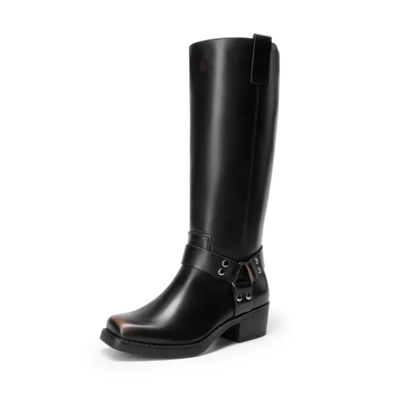 Women’s Retro Punk Moto Boots