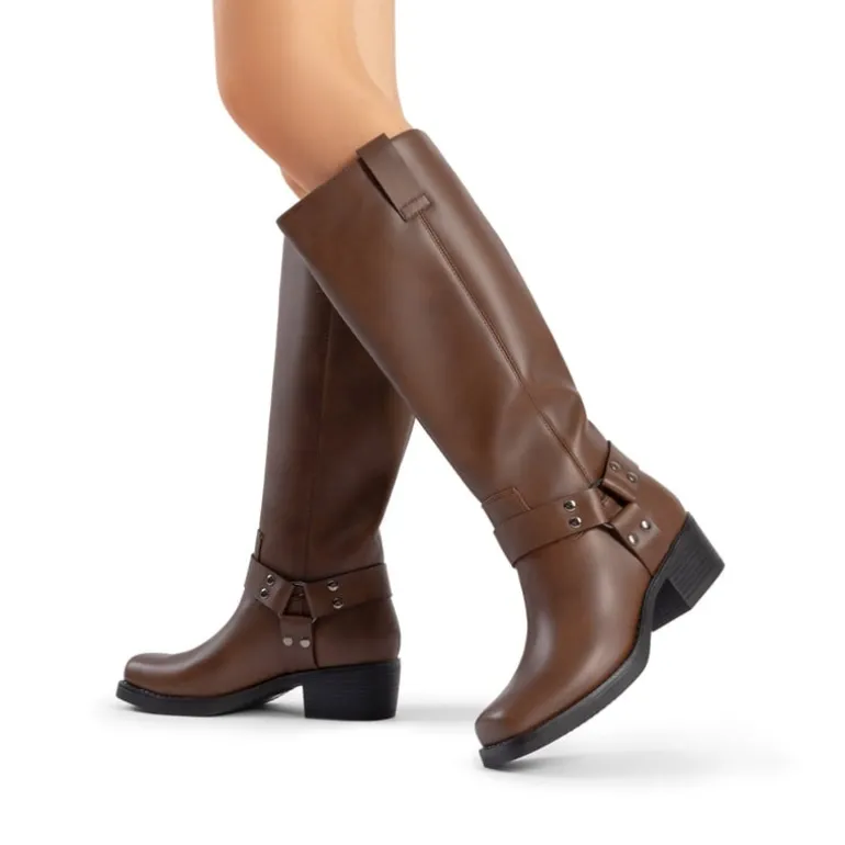 Women’s Retro Punk Moto Boots