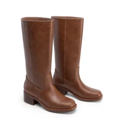 Women’s Retro Square Toe Block Heel Western Boots