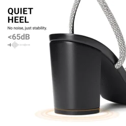Women's Rhinestone Bow Block Heel Sandals
