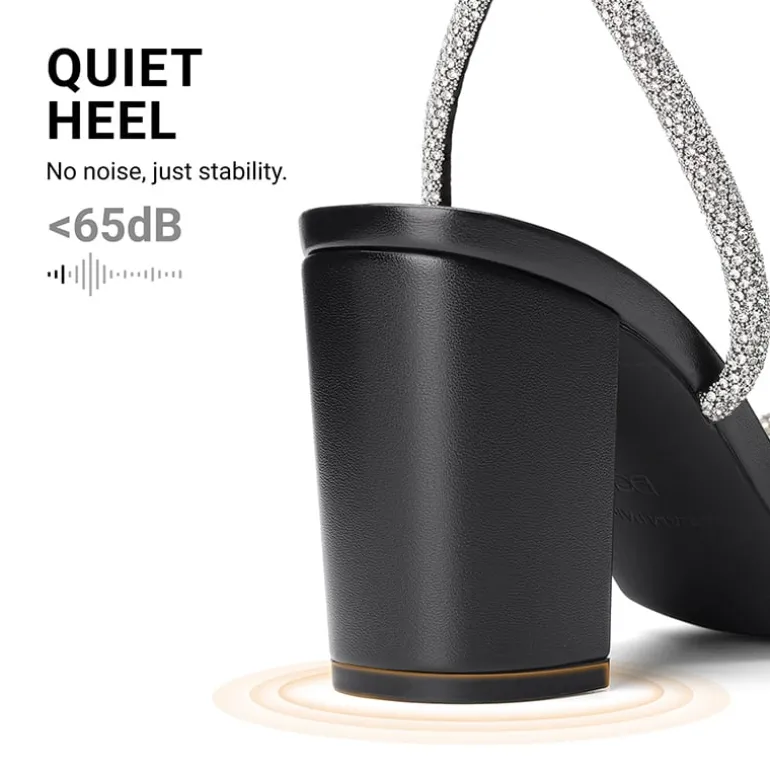 Women's Rhinestone Bow Block Heel Sandals