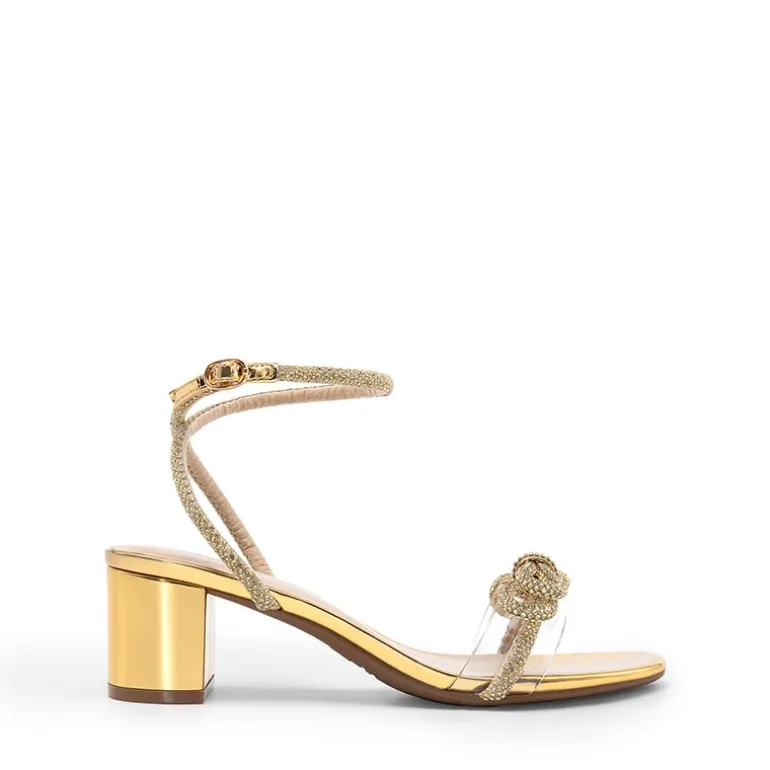 Women’s Rhinestone Bow Heeled Sandals