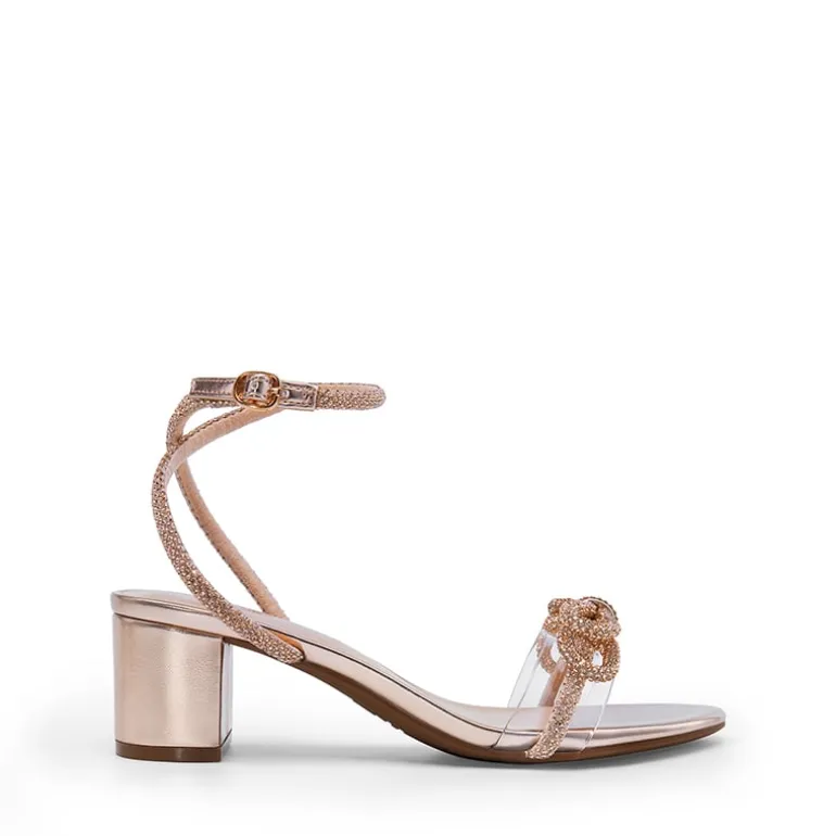 Women’s Rhinestone Bow Heeled Sandals
