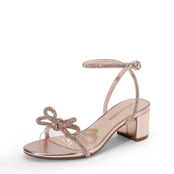 Women’s Rhinestone Bow Heeled Sandals
