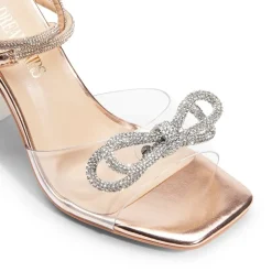 Women’s Rhinestone Bowknot High-Heeled Sandals