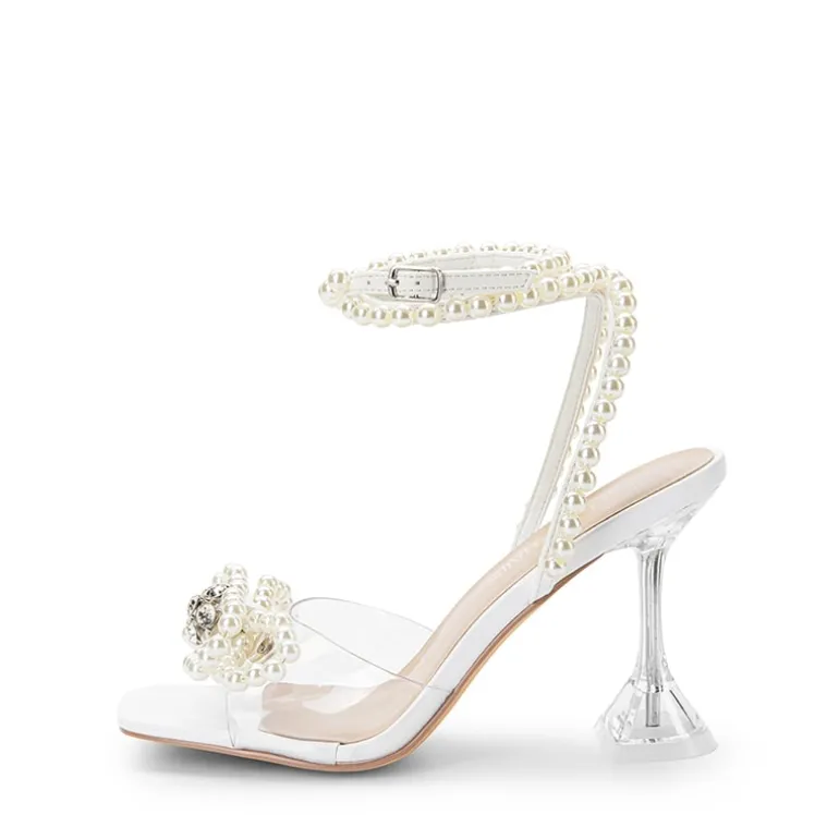 Women’s Rhinestone Bowknot High-Heeled Sandals