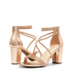 Women’s Rhinestone Heeled Sandals