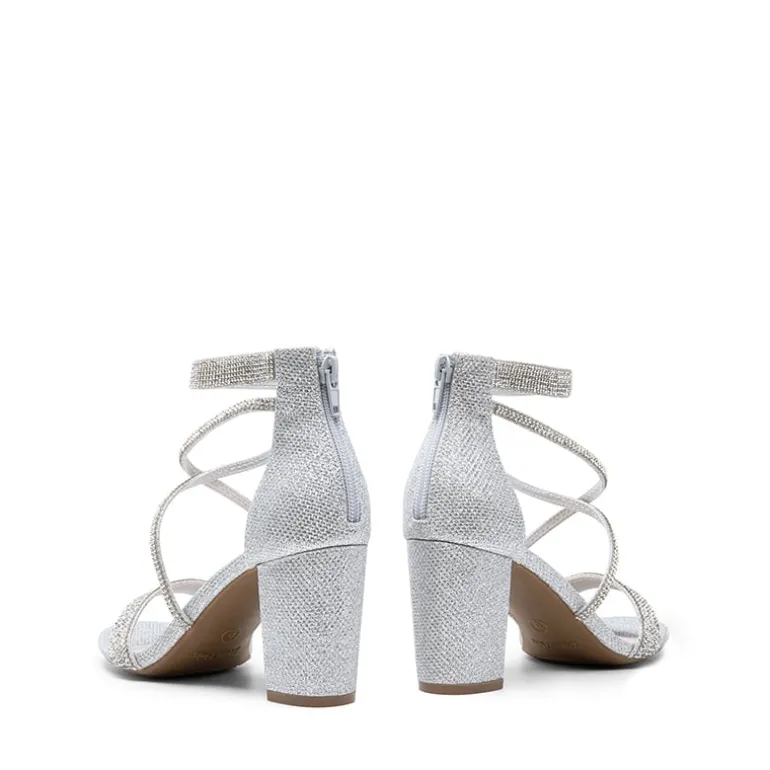 Women’s Rhinestone Heeled Sandals