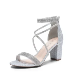 Women’s Rhinestone Heeled Sandals