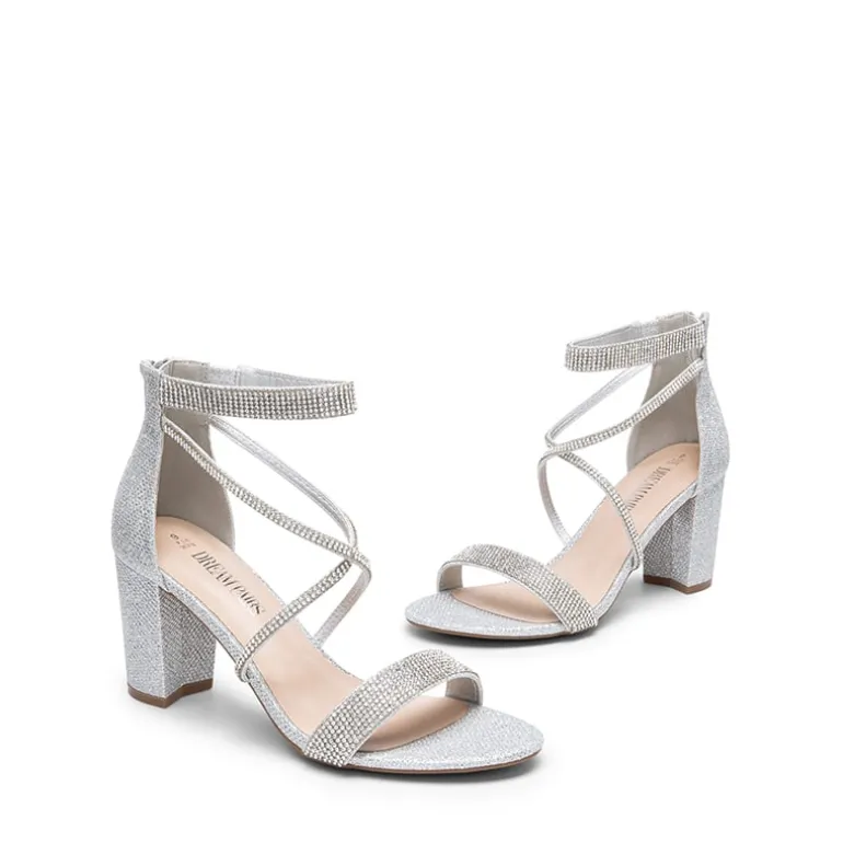 Women’s Rhinestone Heeled Sandals