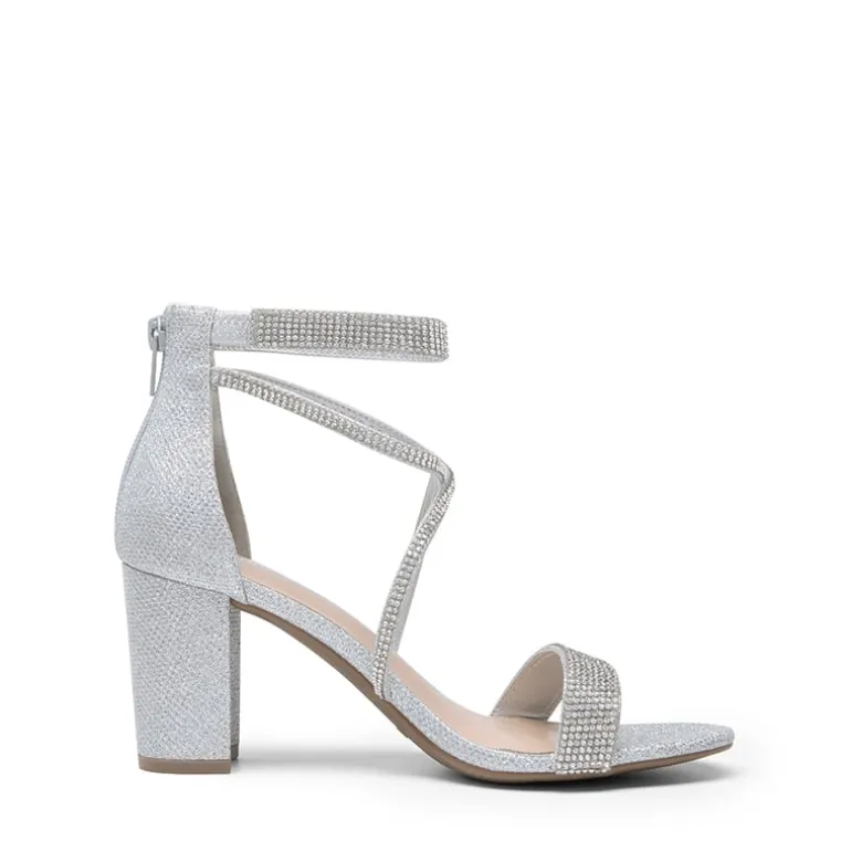 Women’s Rhinestone Heeled Sandals