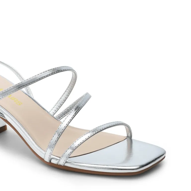Women’s Rhinestone Strappy Block Heel Sandals
