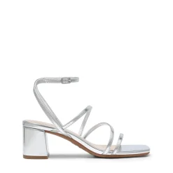 Women’s Rhinestone Strappy Block Heel Sandals