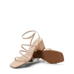 Women’s Rhinestone Strappy Block Heel Sandals