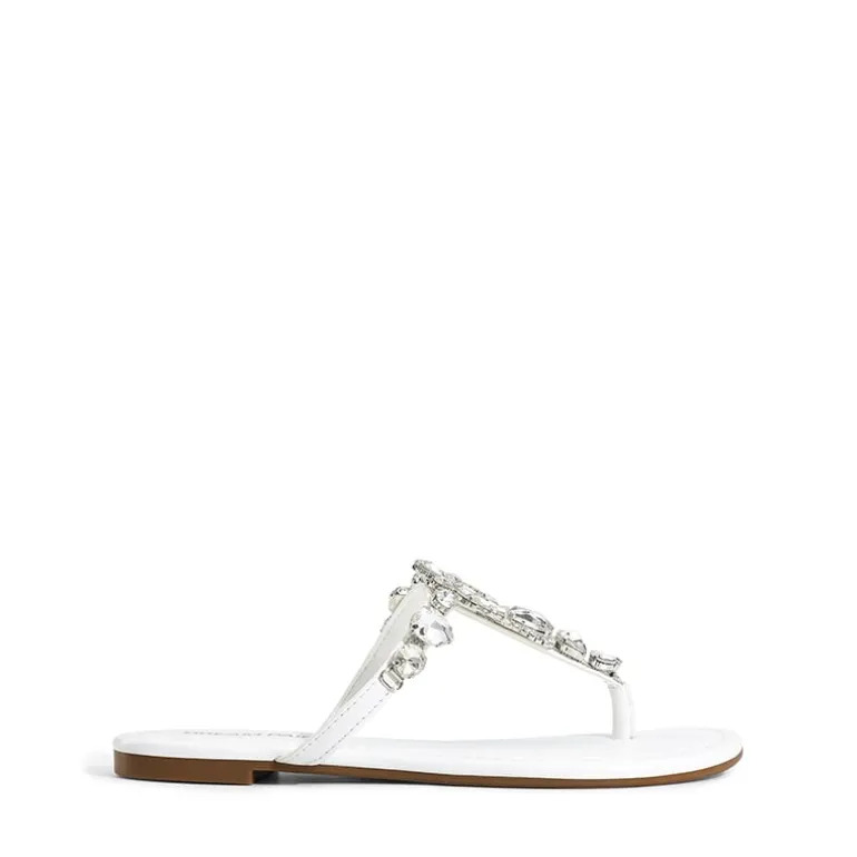 Women’s Rhinestone Thong Flip-Flop Sandals