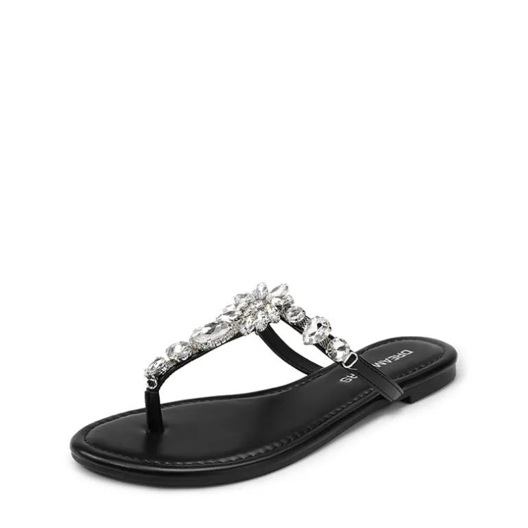 Women’s Rhinestone Thong Flip-Flop Sandals