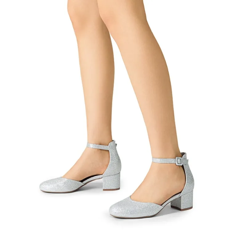 Women’s Round-Toe D’Orsay Block Heel Pumps