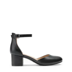 Women’s Round-Toe D’Orsay Block Heel Pumps