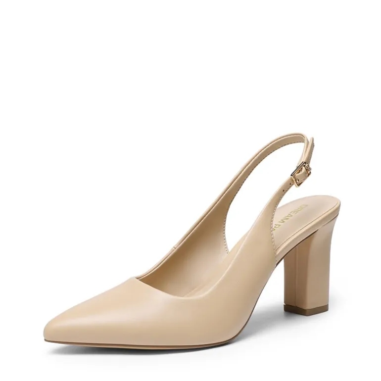 Women’s Slingback Block Heel Pumps
