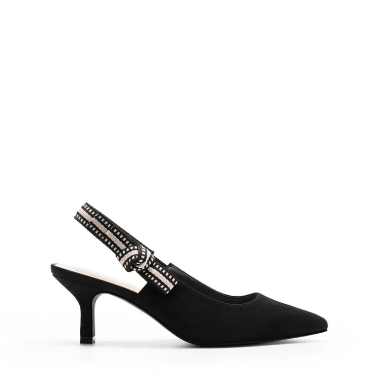 Women's Slingback Kitten Heel Pumps.