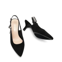 Women's Slingback Kitten Heel Pumps.