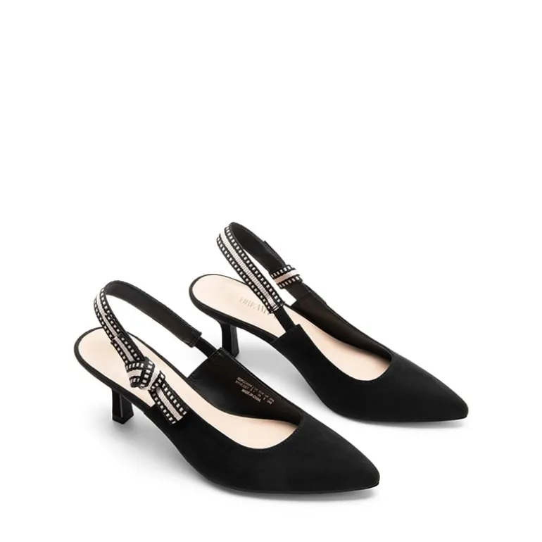 Women's Slingback Kitten Heel Pumps.