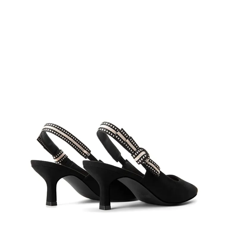 Women's Slingback Kitten Heel Pumps.