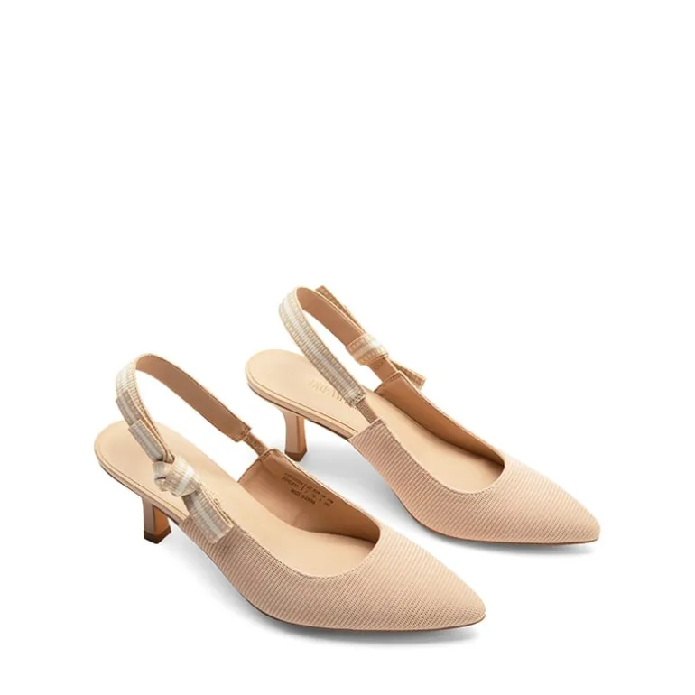 Women's Slingback Kitten Heel Pumps.