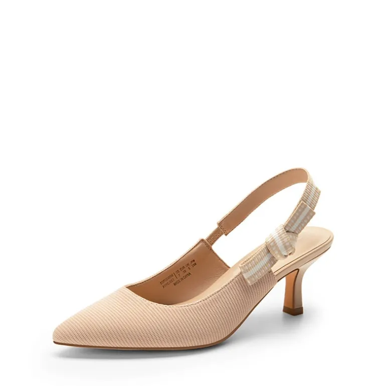 Women's Slingback Kitten Heel Pumps.