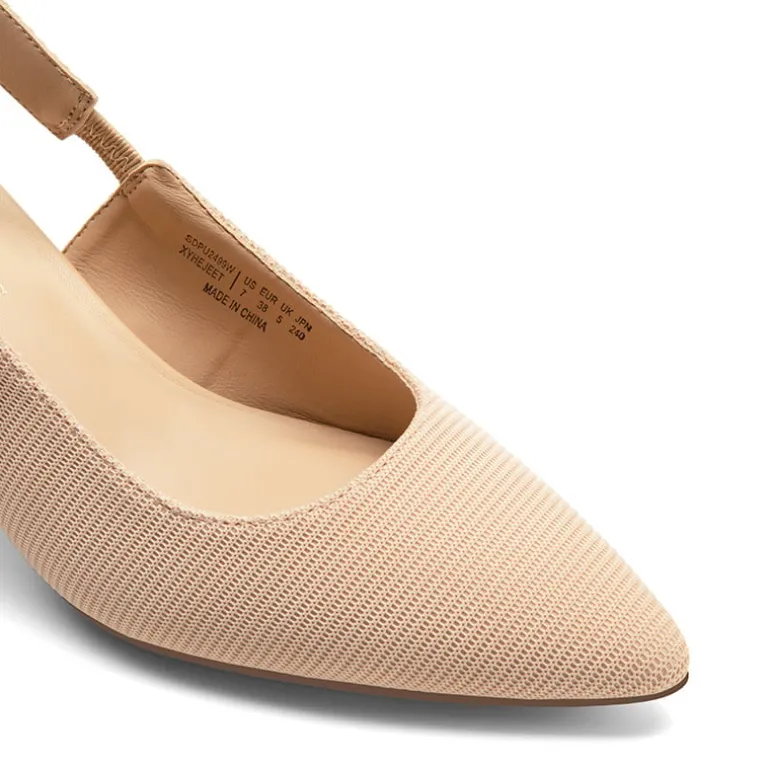 Women's Slingback Kitten Heel Pumps.
