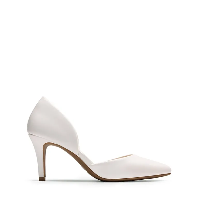 Women’s Sophisticated V-Cut Mid Heel Pumps