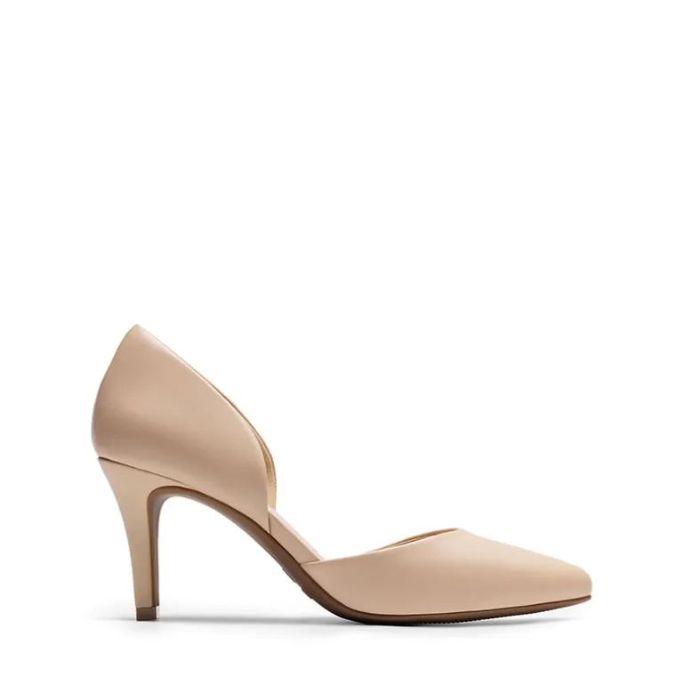 Women’s Sophisticated V-Cut Mid Heel Pumps