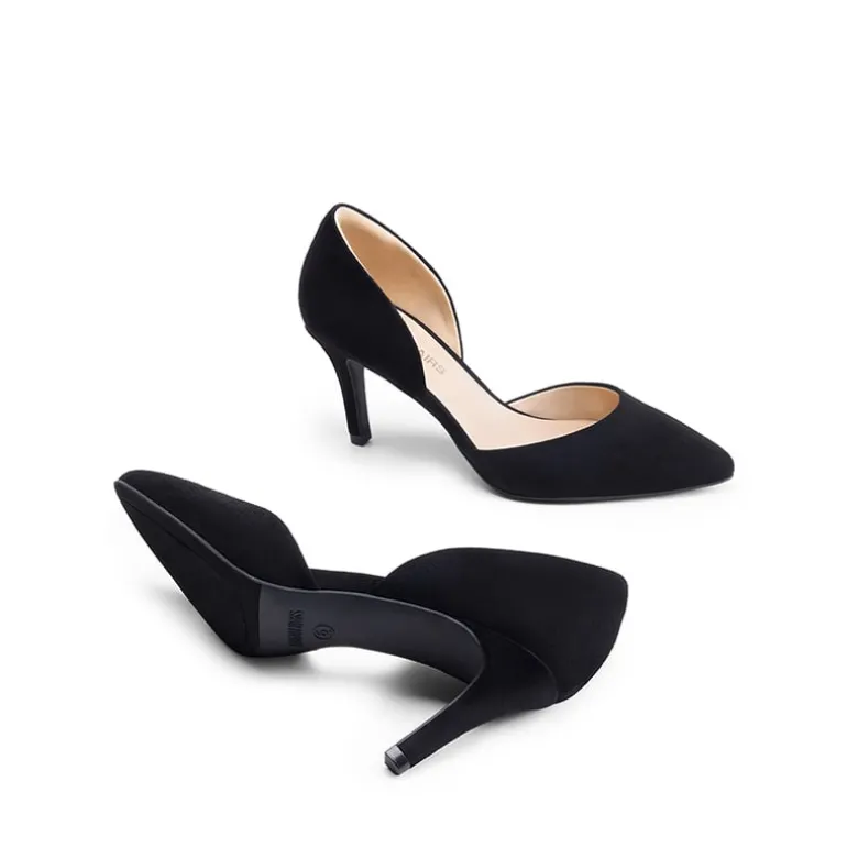 Women’s Sophisticated V-Cut Mid Heel Pumps